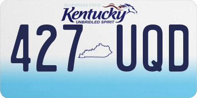 KY license plate 427UQD