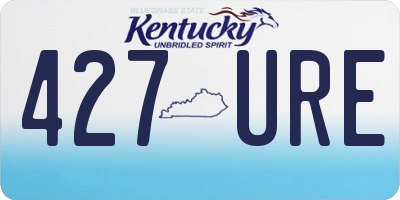 KY license plate 427URE