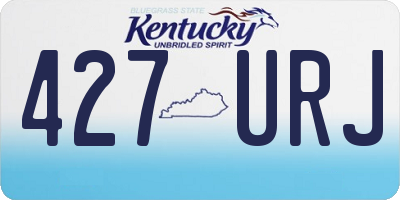 KY license plate 427URJ