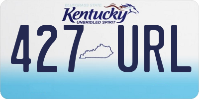 KY license plate 427URL