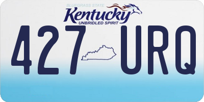 KY license plate 427URQ