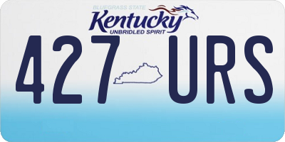 KY license plate 427URS