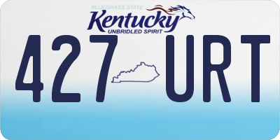 KY license plate 427URT