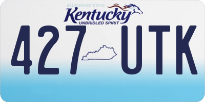 KY license plate 427UTK