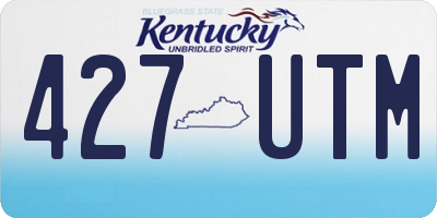 KY license plate 427UTM