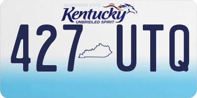KY license plate 427UTQ