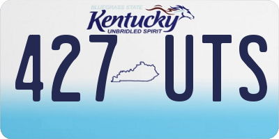 KY license plate 427UTS