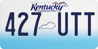 KY license plate 427UTT