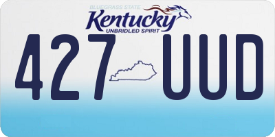 KY license plate 427UUD