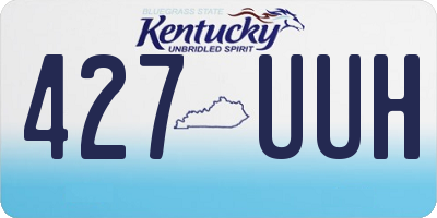 KY license plate 427UUH