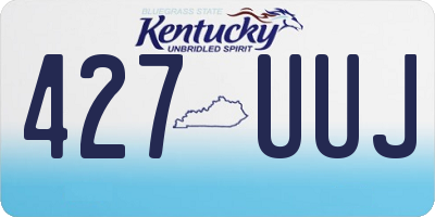 KY license plate 427UUJ