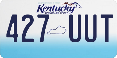 KY license plate 427UUT