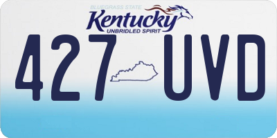KY license plate 427UVD