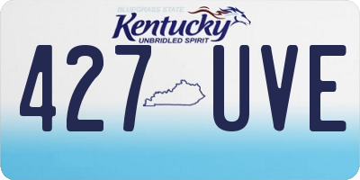 KY license plate 427UVE