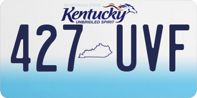 KY license plate 427UVF