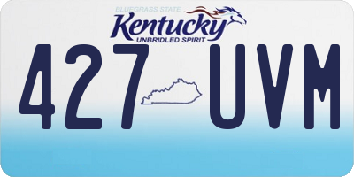 KY license plate 427UVM