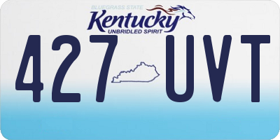 KY license plate 427UVT