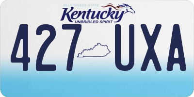 KY license plate 427UXA