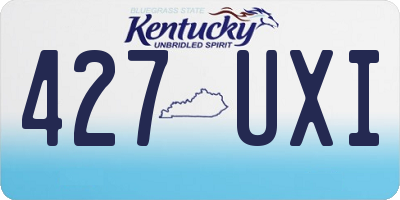 KY license plate 427UXI