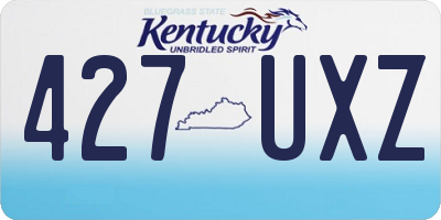 KY license plate 427UXZ