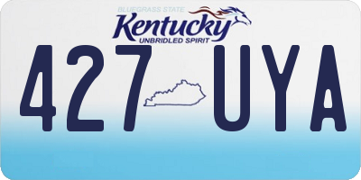 KY license plate 427UYA