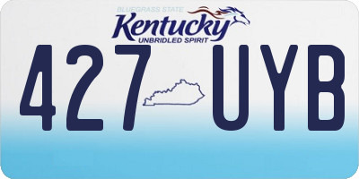 KY license plate 427UYB