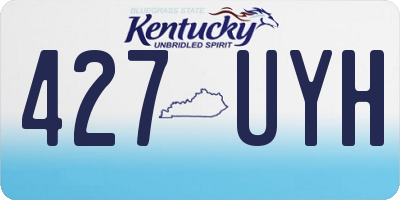 KY license plate 427UYH