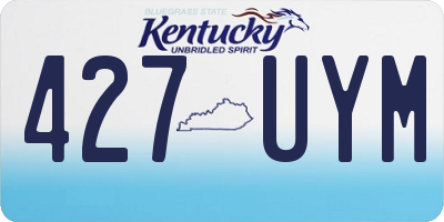 KY license plate 427UYM