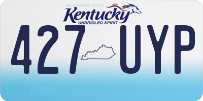 KY license plate 427UYP