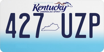 KY license plate 427UZP