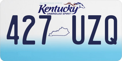 KY license plate 427UZQ