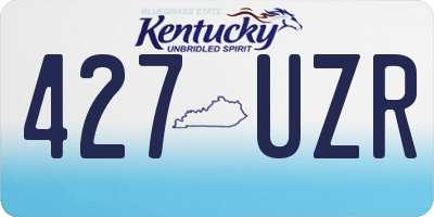 KY license plate 427UZR