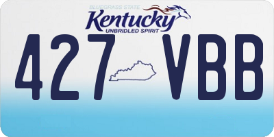 KY license plate 427VBB