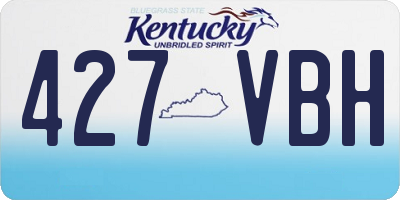 KY license plate 427VBH