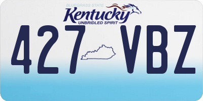 KY license plate 427VBZ