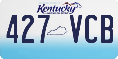 KY license plate 427VCB