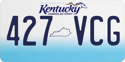KY license plate 427VCG