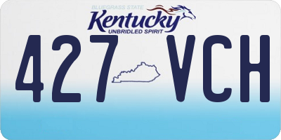KY license plate 427VCH