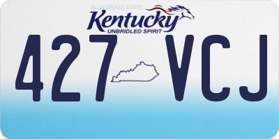 KY license plate 427VCJ