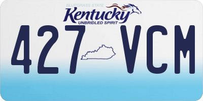 KY license plate 427VCM
