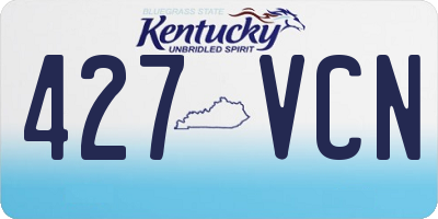 KY license plate 427VCN
