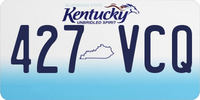 KY license plate 427VCQ