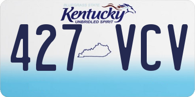 KY license plate 427VCV