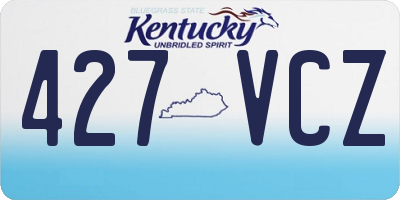 KY license plate 427VCZ