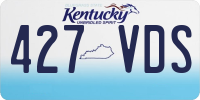 KY license plate 427VDS