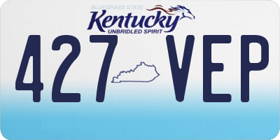 KY license plate 427VEP