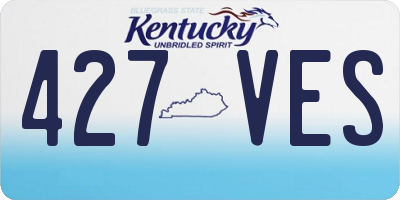 KY license plate 427VES