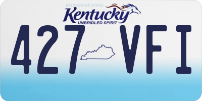 KY license plate 427VFI