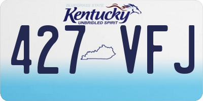 KY license plate 427VFJ