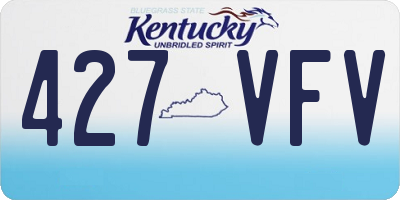 KY license plate 427VFV